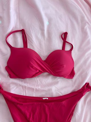 Bikini Push Up Rojo/Rosa