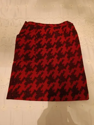 Falda de invierno con estampado