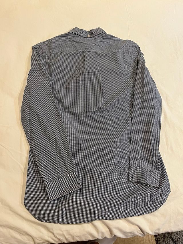 Camisa H&M cuadros azul Talla S