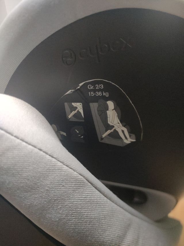 Silla infantil coche Cybex M-fix gris