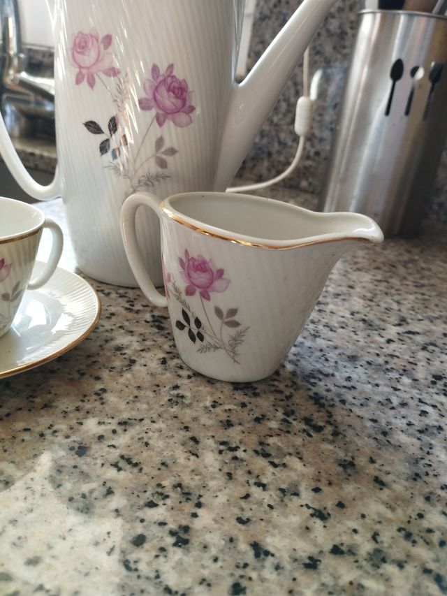 Juego café vintage Santa Clara porcelana