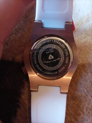 Reloj Swiss Legend Neptune Blanco y Dorado