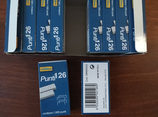 Punti 126 NikOffice 10 scatole da 1.000 punti