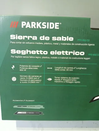 Sierra Sable PARKSIDE Eléctrica 