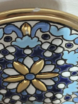 Piatto decorativo Sevillarte in oro 24K