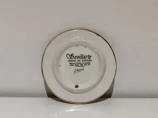 Piatto decorativo Sevillarte in oro 24K