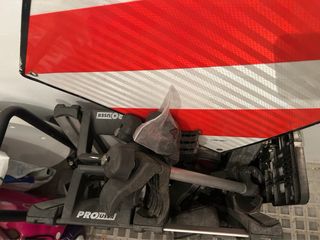 Portabicicletas plegable 3 bicis sobre bola de rem