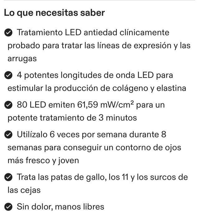 Máscara Currentbody para Ojos