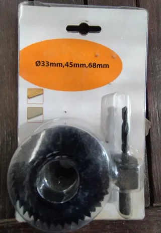 Kit broca circular 33, 45, 68mm