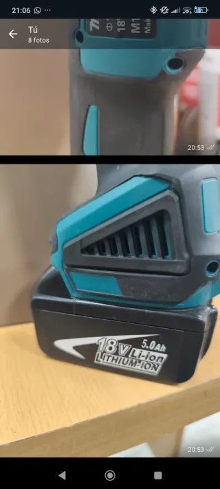 Amoladora Makita 18V