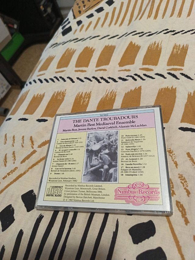 CD The Dante Troubadours