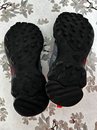 Zapatillas Trekking Adidas Niño Gris Naranja