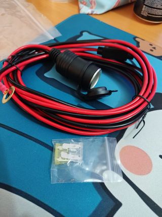 Cable Mechero Coche 12-24V Extensión 3 METROS