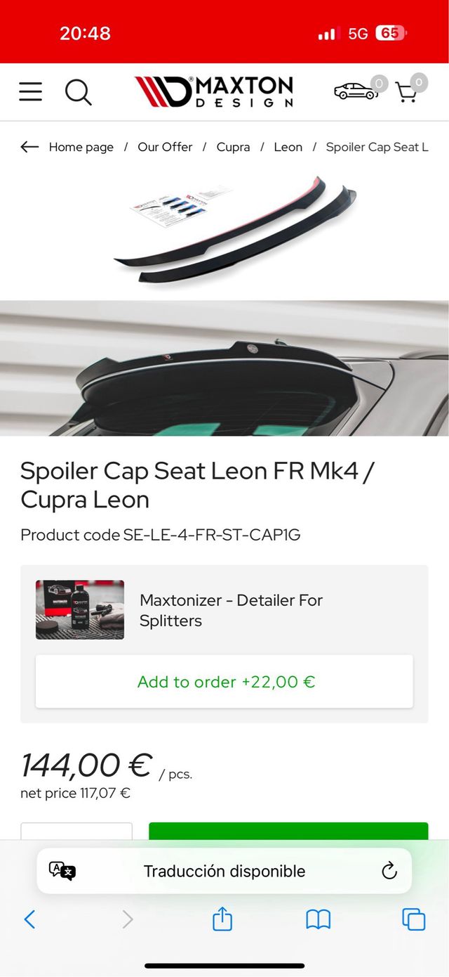 Extensión Alerón Maxton Design