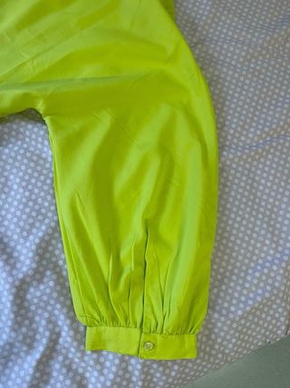 Vestido largo Zara premamá verde lima