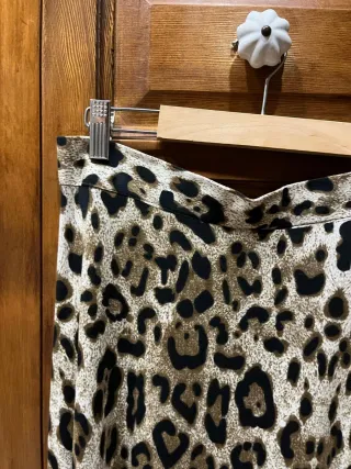 Falda larga animal print