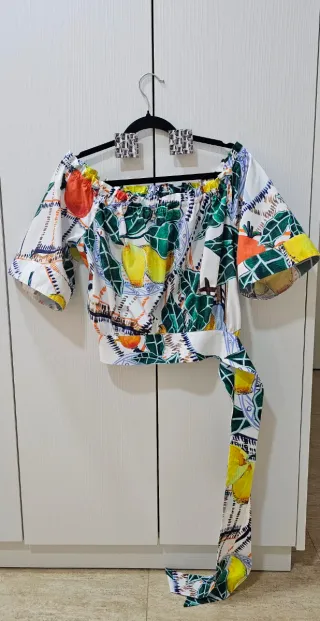 Blusa Uterqüe Estampada Limones