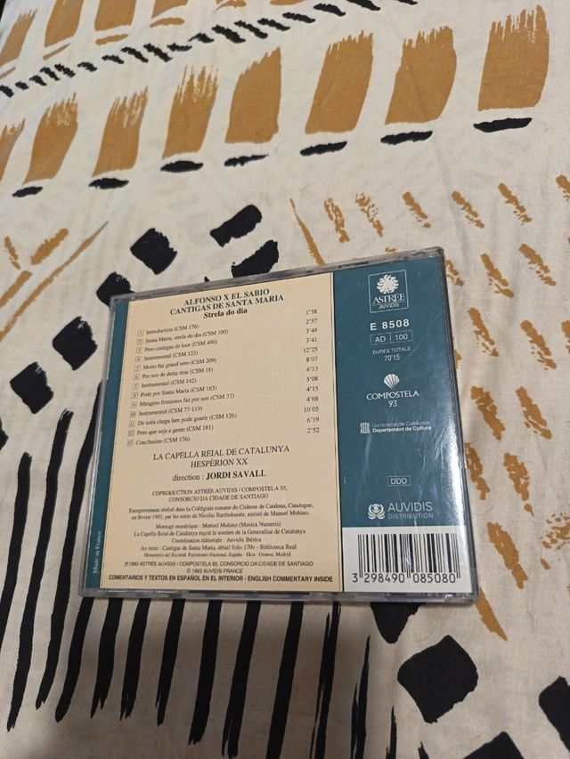CD Alfonso X el Sabio Cantigas de Santa Maria.
