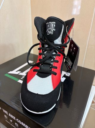 Zapatillas Boxeo Leone Talla 36 Rojas/Negras