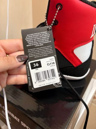 Zapatillas Boxeo Leone Talla 36 Rojas/Negras