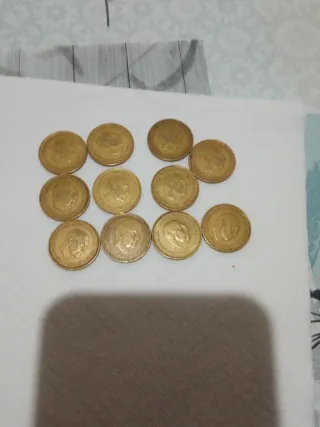 Monedas antiguas Franco (11 unidades)