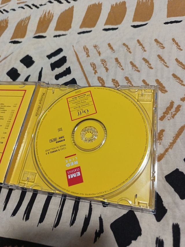 CD Carl Orff Carmina Burana EMI Classics.