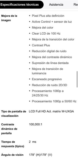 Televisión Philips 32 Negra