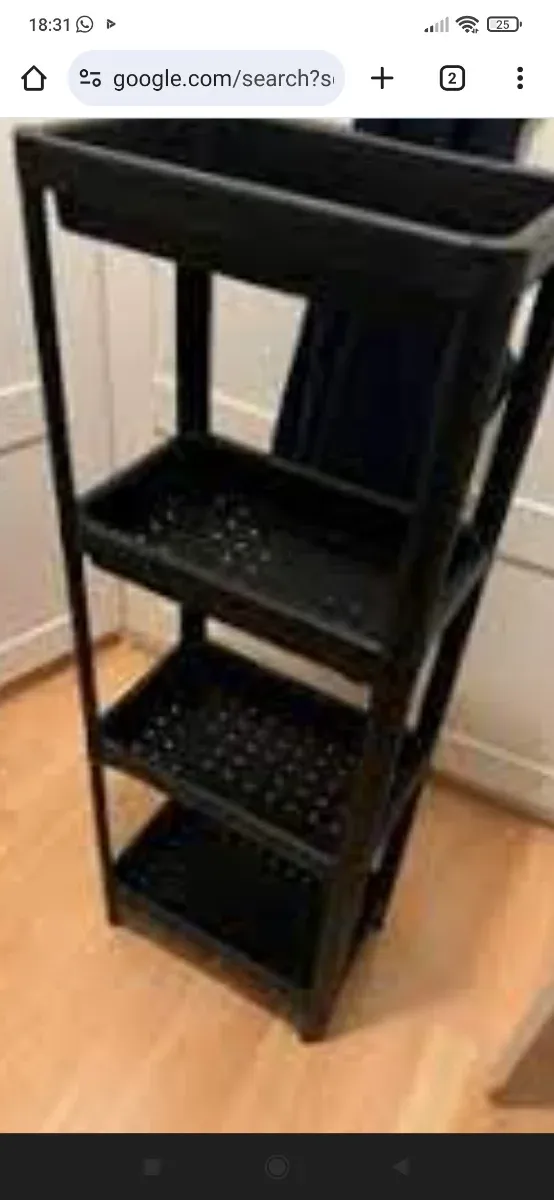 Mensola da bagno nera Ikea Ho 2 ripiani