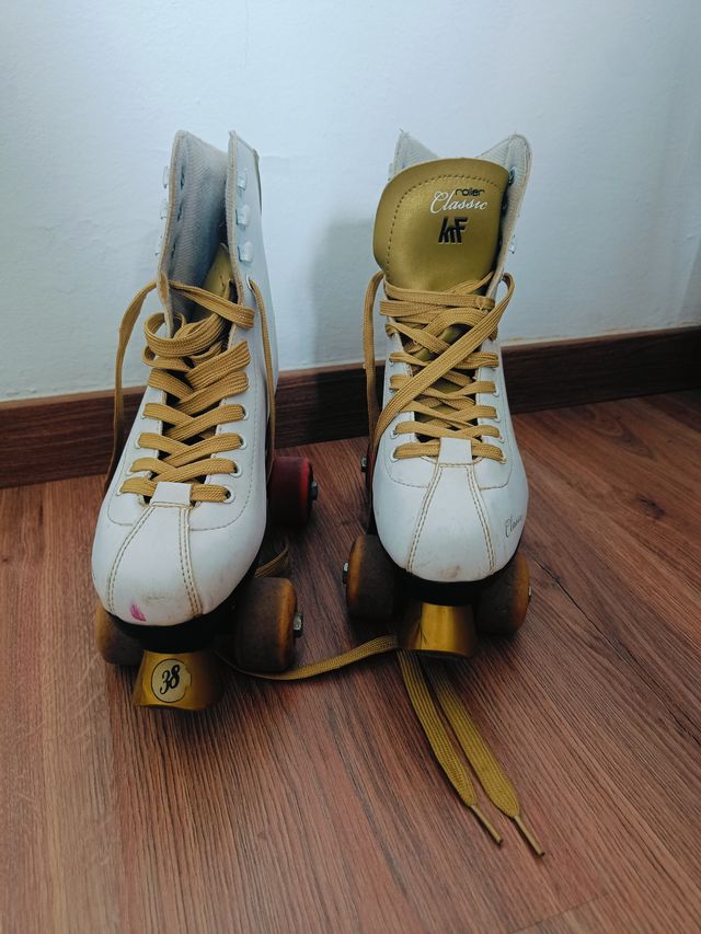 Patines artísticos blancos talla 38