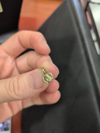 Mini Medalla Corazón De Jesús Oro