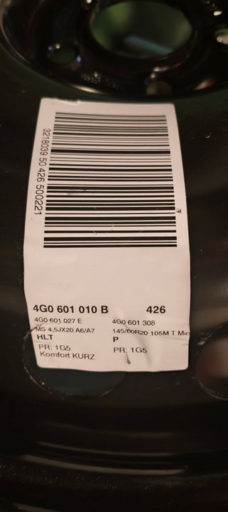 1 / 8 Rueda Repuesto Audi A6 / A7 (20")
