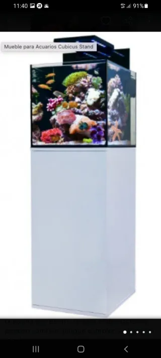 Acuario Cubo Aquamedic 180L + 40 de Sump