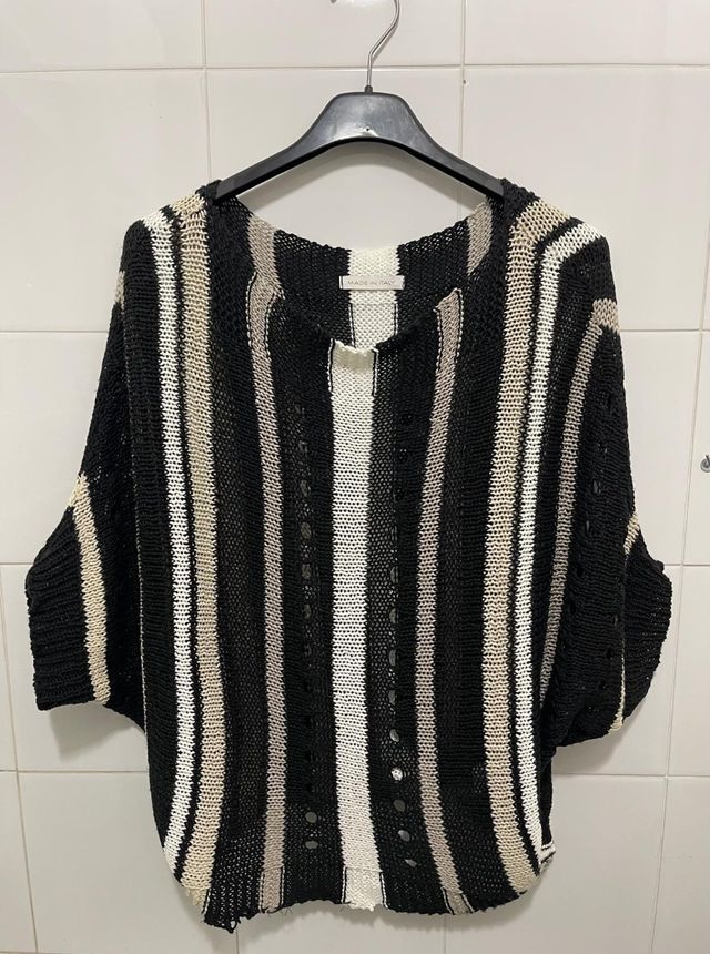 Maglione donna maniche 3/4 righe