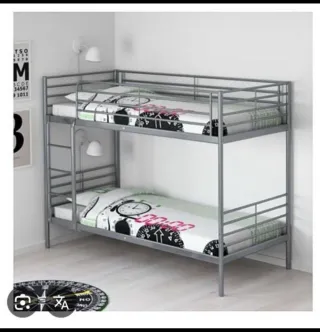 Letto a castello IKEA SVÄRTA grigio scuro