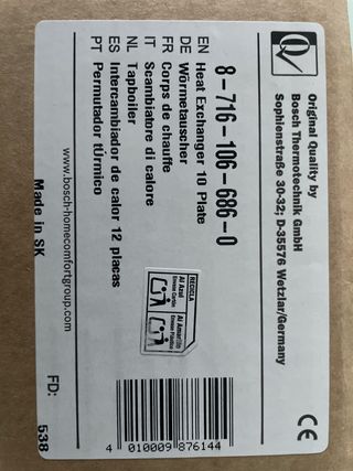 Intercambiador de calor Bosch 8-716-106-68