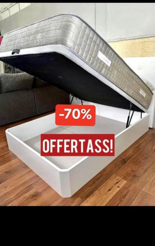 Canapé y colchón -70% Oferta
