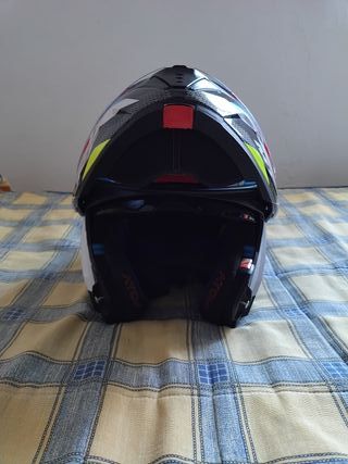 Lote de Casco de moto y guantes.