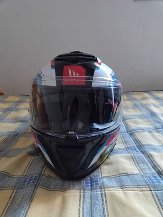 Lote de Casco de moto y guantes.
