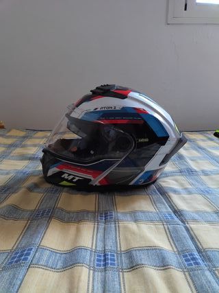 Lote de Casco de moto y guantes.