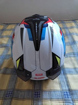 Lote de Casco de moto y guantes.