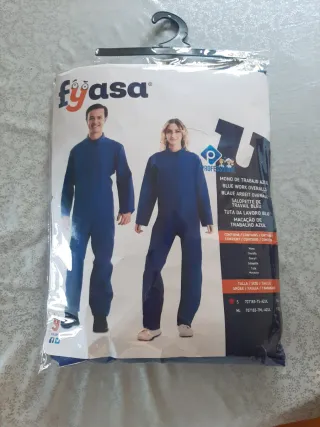 Disfraz: Mono de trabajo azul Fyasa Talla S
