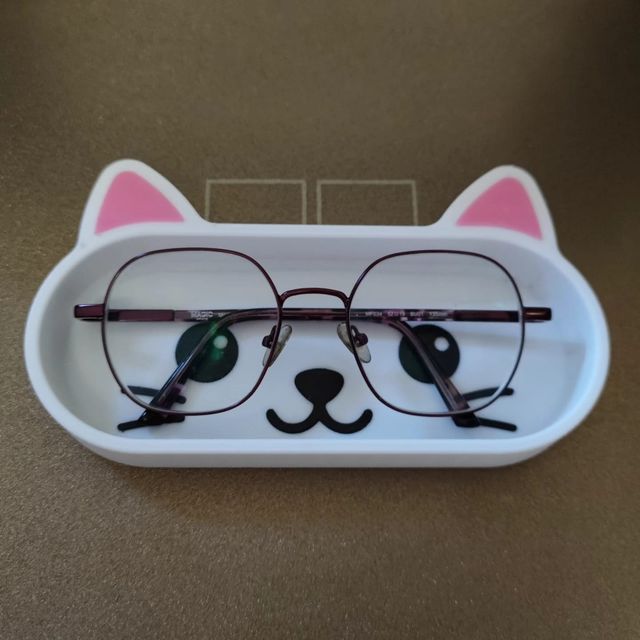 Cesta para gafas con diseño de gato y oso panda