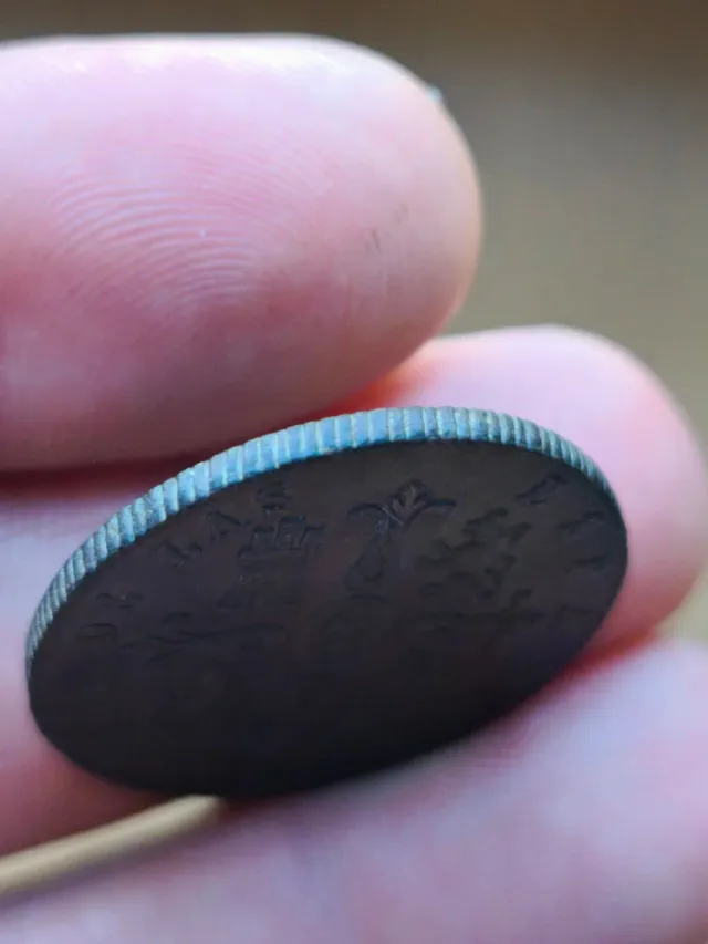 Isabel II 8 maravedís 1845 Segovia patina 