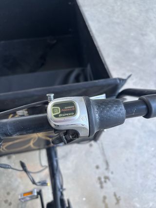 Bicicleta Christiania con cajón y motor