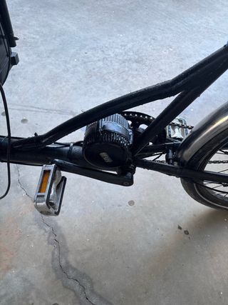 Bicicleta Christiania con cajón y motor