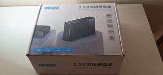 Caja Disco Duro GODO RAID Doble Bahía 2.5