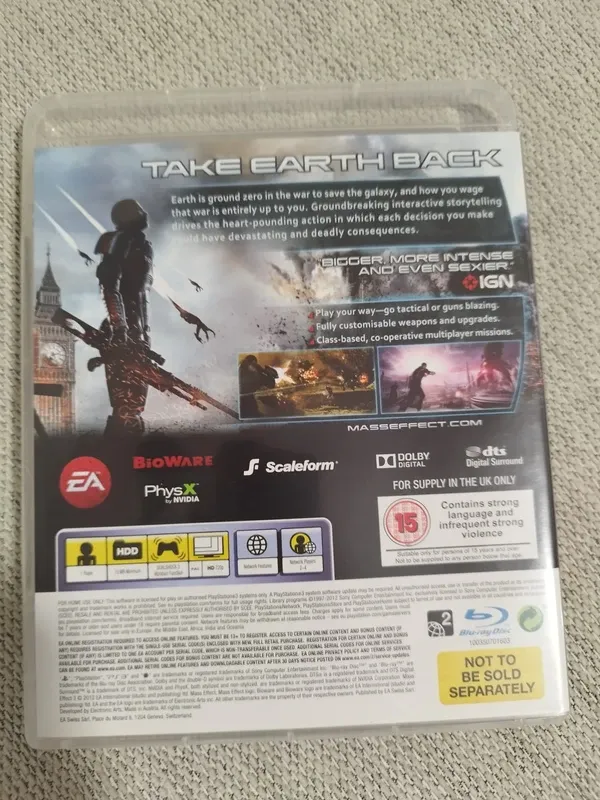 Mass Effect 3 PS3 PAL UK