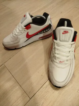 Zapatillas Nike Air Max Hombre Blancas Rojas