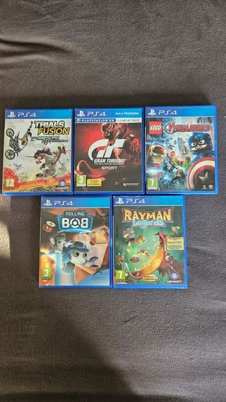 Lote 5 Juegos PS4: Trials Fusion, Gran Turismo, LE