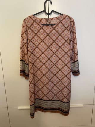 Vestido estampado geométrico
